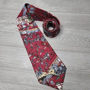 Wheres Waldo 1992 martin handford schreter necktie ancient war scene silk tie